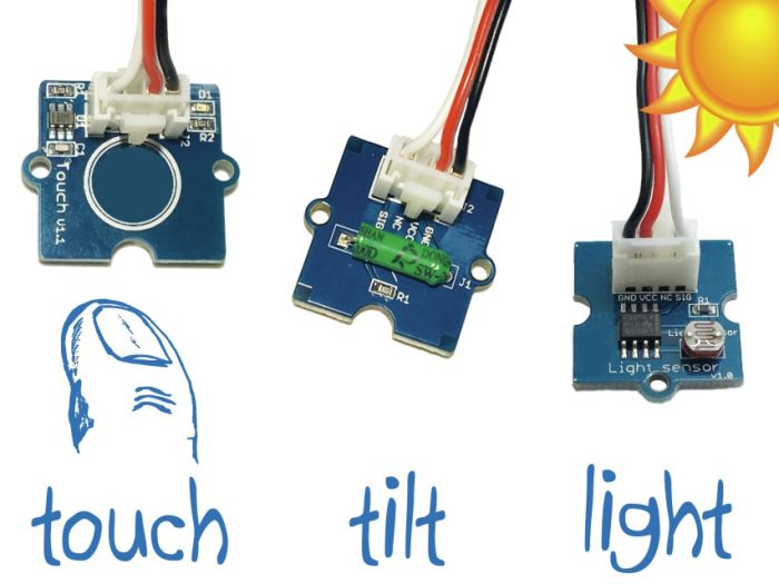 Ohbot 2 Sensor Pack - light, touch and movement