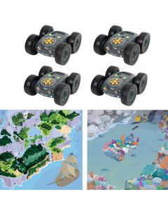 Class Bundle 4 Rugged Robot with Treasure Island Mat & Coral Reef Mat