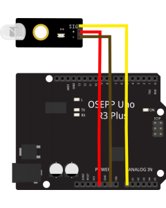 Detect variations in light wavelength by OSEPP Flame Sensor Module