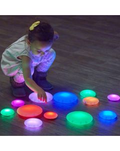 Set of 12 rechargeable illuminated pebbles. Glow Pebbles V2. EY11966