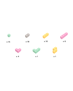 TUKI Big Magnetic Blocks Set MIDI. 