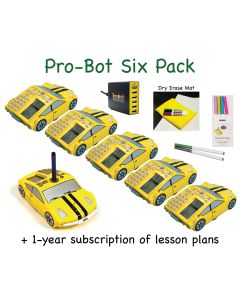 Pro-Bot Six Pack. Economy bundle for schools to introduce fun learning of robotics